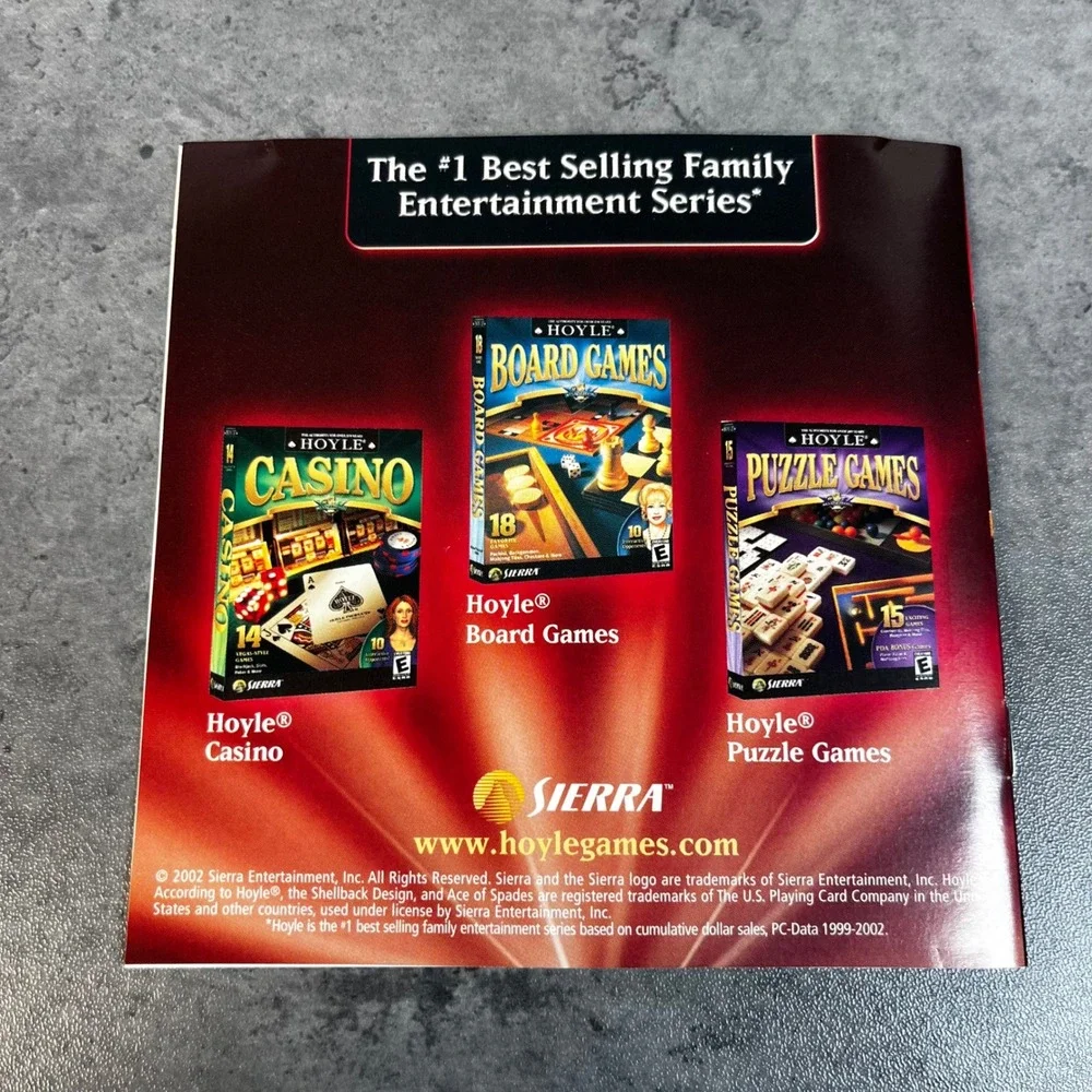 Hoyle Card Games PC CD ROM 2003 Sierra 18 Favorite Games‎ EUC VTG Complete
